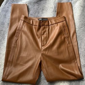 Zara leather pants